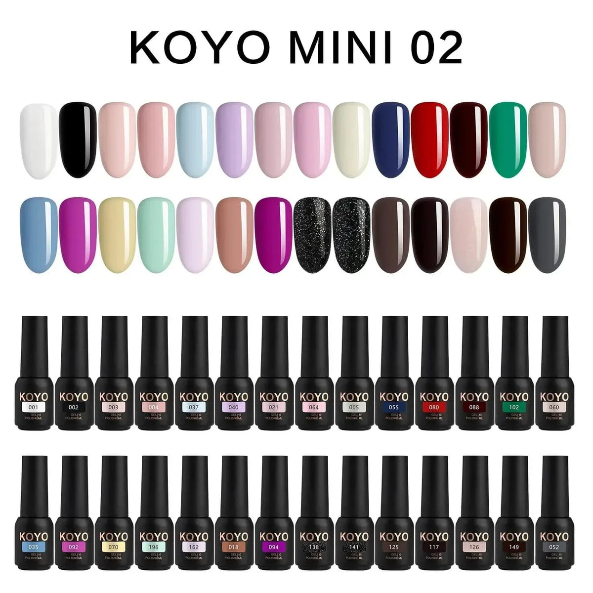 מזוודת KOYO עם 30 גוונים דגם 2
