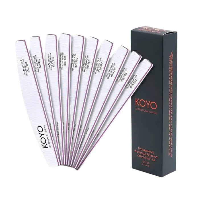 מארז 10 פצירות חצי ירח 150/150 | KOYO