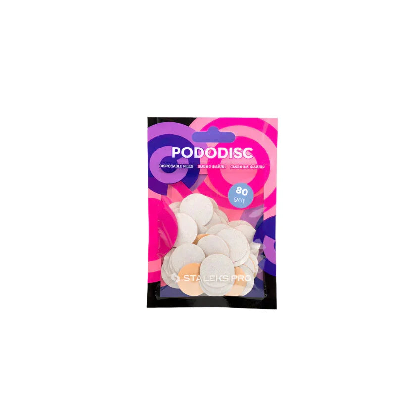 Staleks דיסקיות חד-פעמיות לפדיקור Pododisc M 80 גריט 50 יח